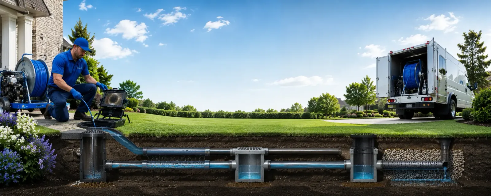 Outdoor drain cleaning information for Edna, TX
